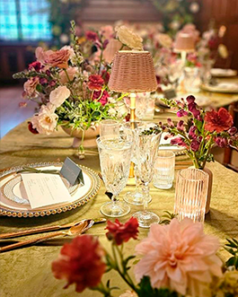 Food Factory catering table set for an event